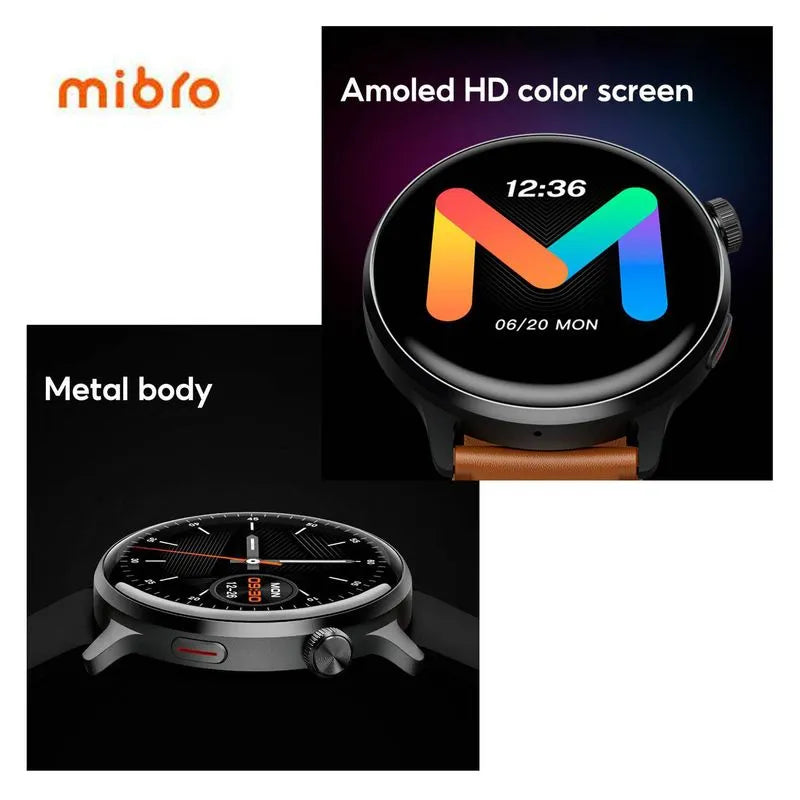 Mibro Lite 2 – Smartwatch AMOLED 1.3″ con Llamadas Bluetooth – 2 ATM | Android & iPhone | Batería hasta 12 días
