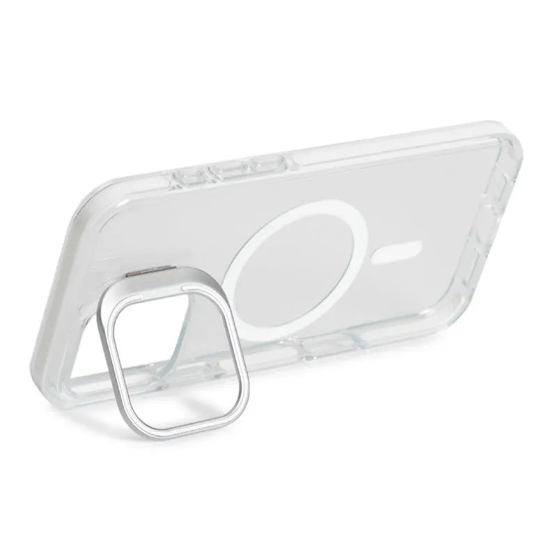 Case Magsafe transparente con parante en camara iPhone 11 6.1