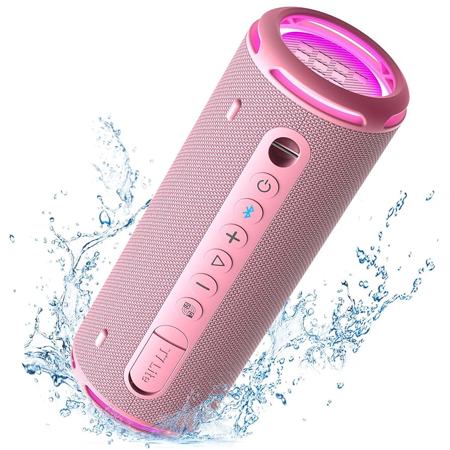 Bocina Tronsmart T7 Lite – Sonido 360°, 24W de Potencia, 24h de Batería, IPX7, Bluetooth 5.3 y Luces RGB al Ritmo de la Música
