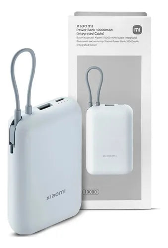 Xiaomi Power Bank 10000mAh | Carga Rápida 22.5w con Cable Integrado