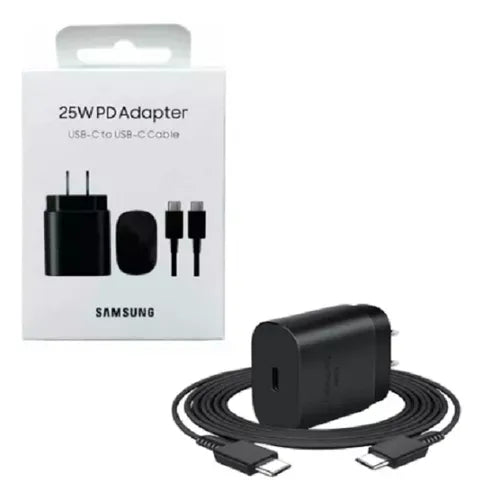 Cargador Samsung Original 25W con Cable USB-C | Carga Rápida y Segura