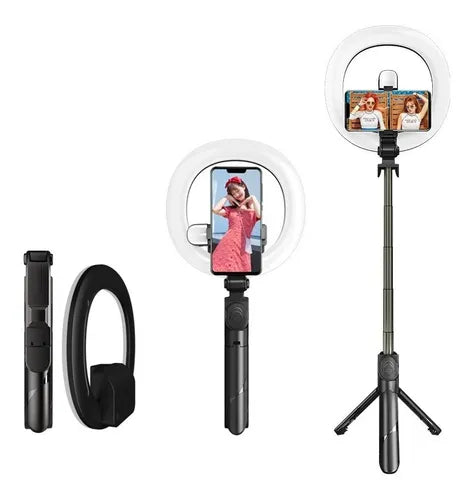 Aro de Luz con Trípode y Selfie Stick XO-ss12 con control remoto