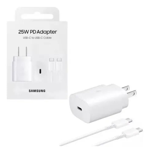 Cargador Samsung Original 25W con Cable USB-C | Carga Rápida y Segura