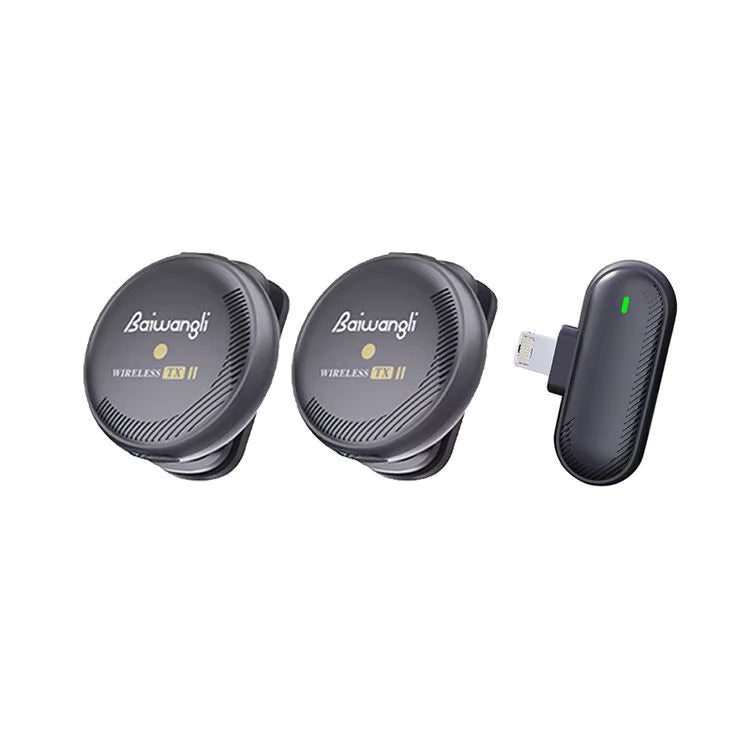 Micrófono Inalámbrico para iPhone Baiwangli SX19 | Conexión Lightning, Ideal para Vlogs y Lives