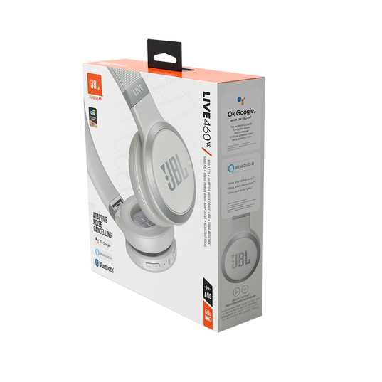JBL LIVE 460NC | Auriculares Inalámbricos con Cancelación de Ruido Adaptativa y Asistentes de Voz 50h