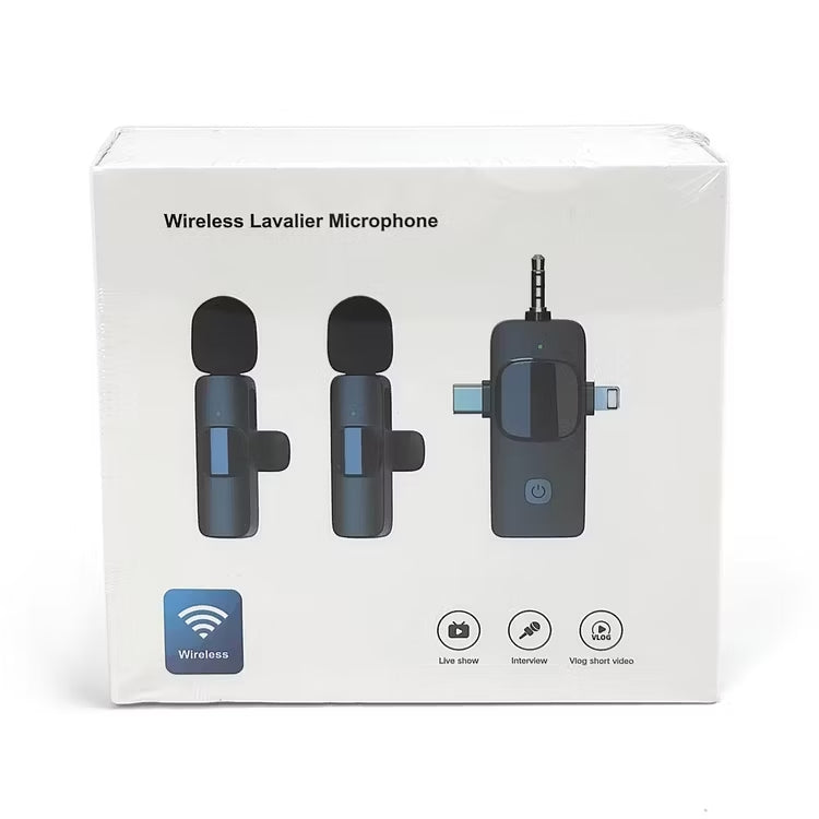 K15 Micrófono ZERO Inalámbrico con Reducción de Ruido para iPhone, Android, Smartphone, iPad, Computadora Mac, Cámara y mas