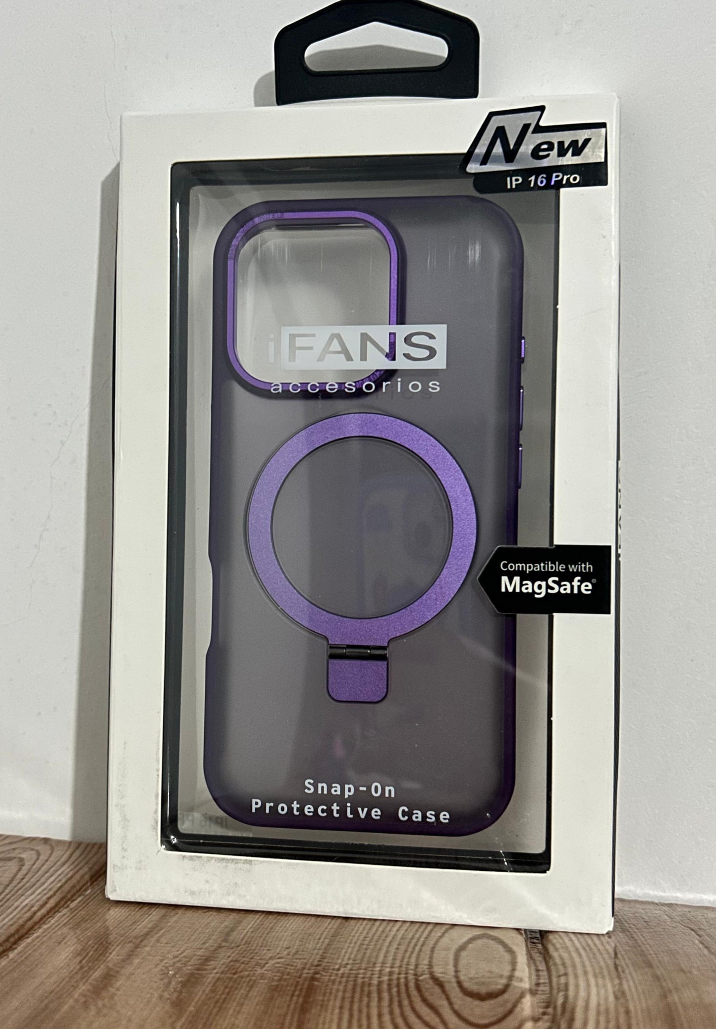 CASE STARLIGHT SHIELD LD|funda con Anillo parante Magsafe iPhone 16 pro 6.3