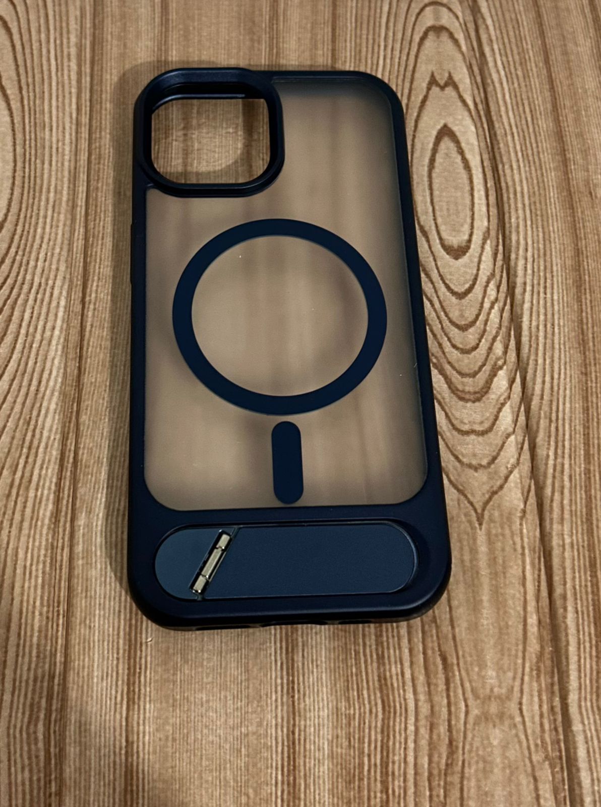 Case Magsafe premium ahumado | con soporte inferior iPhone 13/14/15 6.1