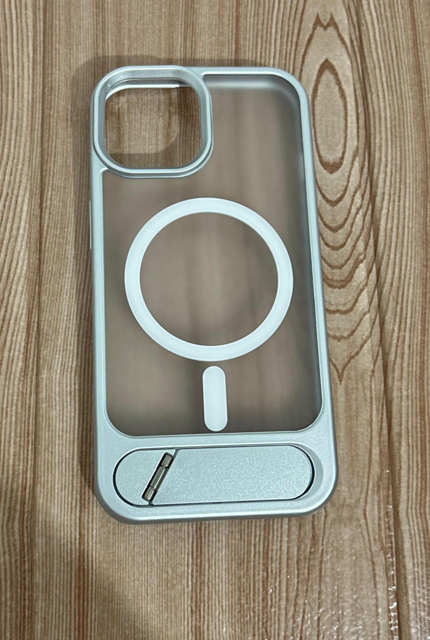 Case Magsafe premium ahumado| con soporte inferior Samsung s25 ultra