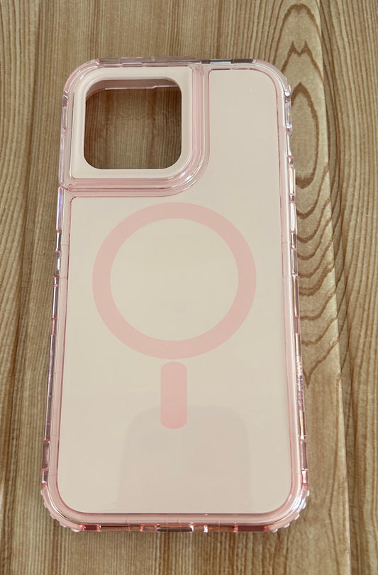 CASE BIRLLO 360 3en1 JELLY MAGASAFE GAMUZADO Iphone 15 pro max
