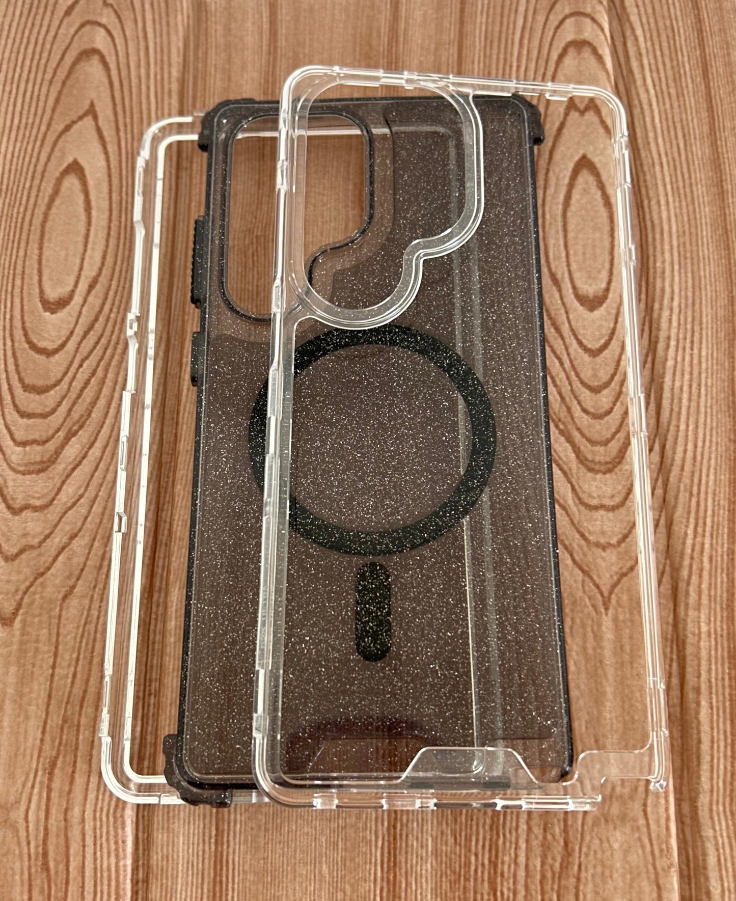 Case 360 3en1 MagSafe brillo escarcha premium iPhone 13/14/15 6.1
