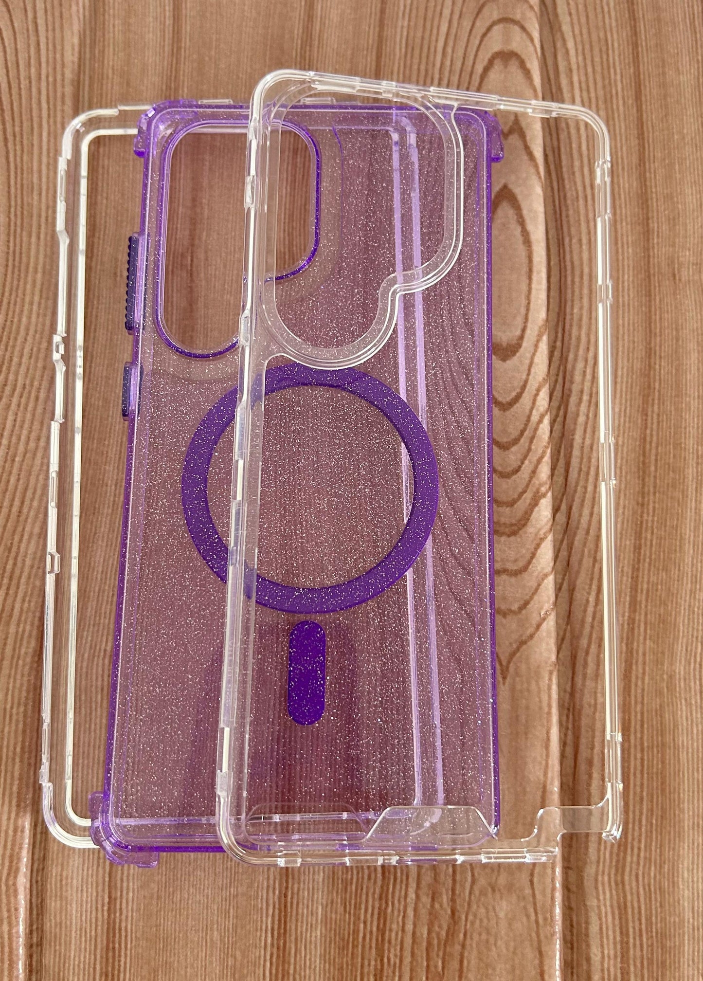 Case 360 3en1 MagSafe brillo escarcha premium iPhone 11 6.1