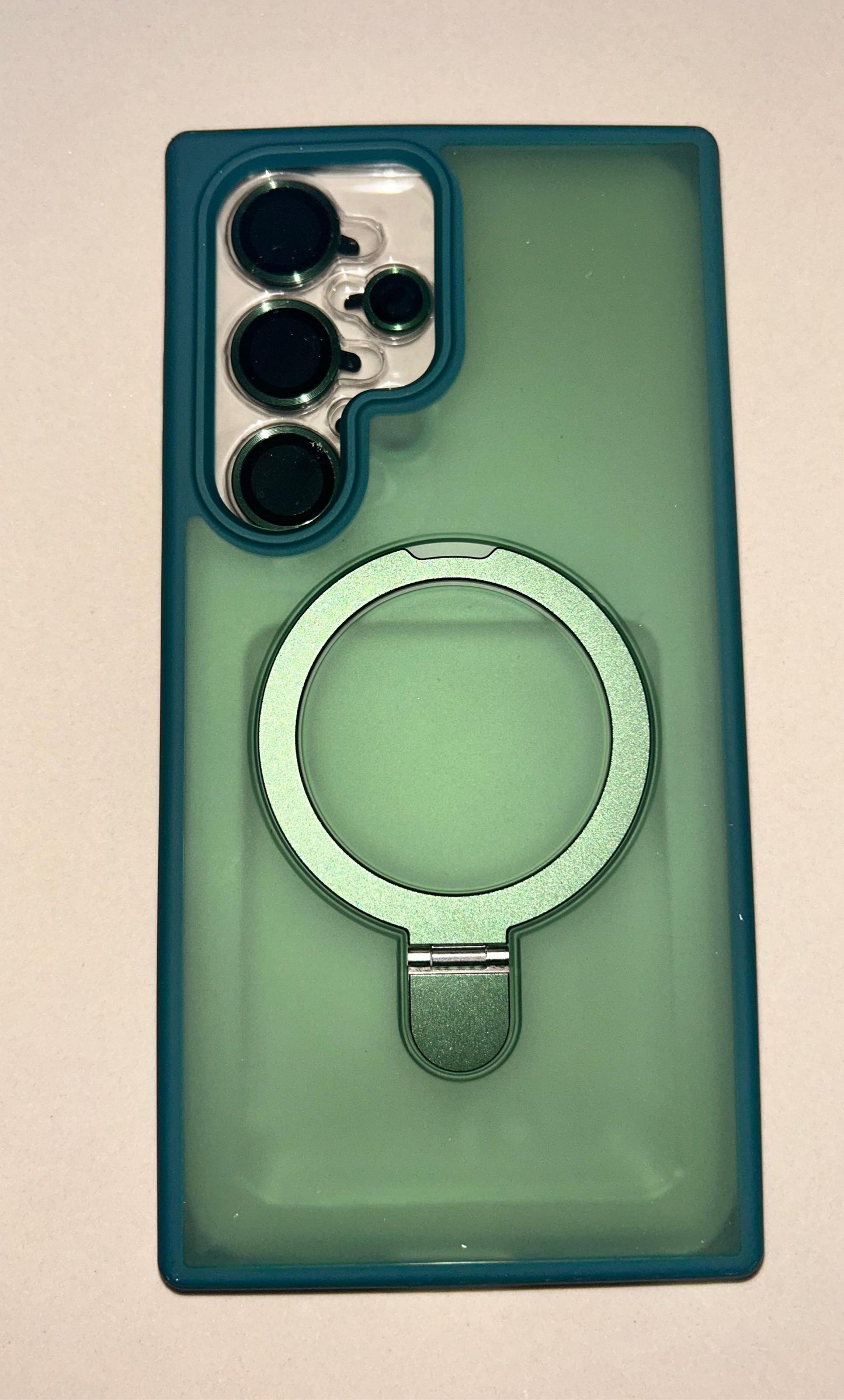 Case Magsafe ahumado RC | con parante trasero + mica de camara Samsung s24 ultra