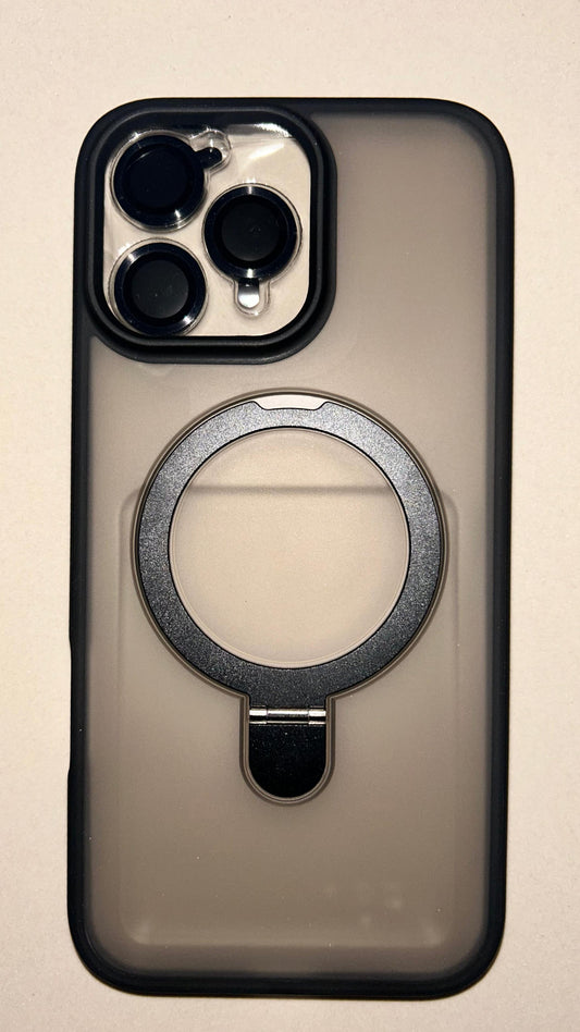 Case Magsafe ahumado RC | con parante trasero + mica de camara iPhone 13 pro max