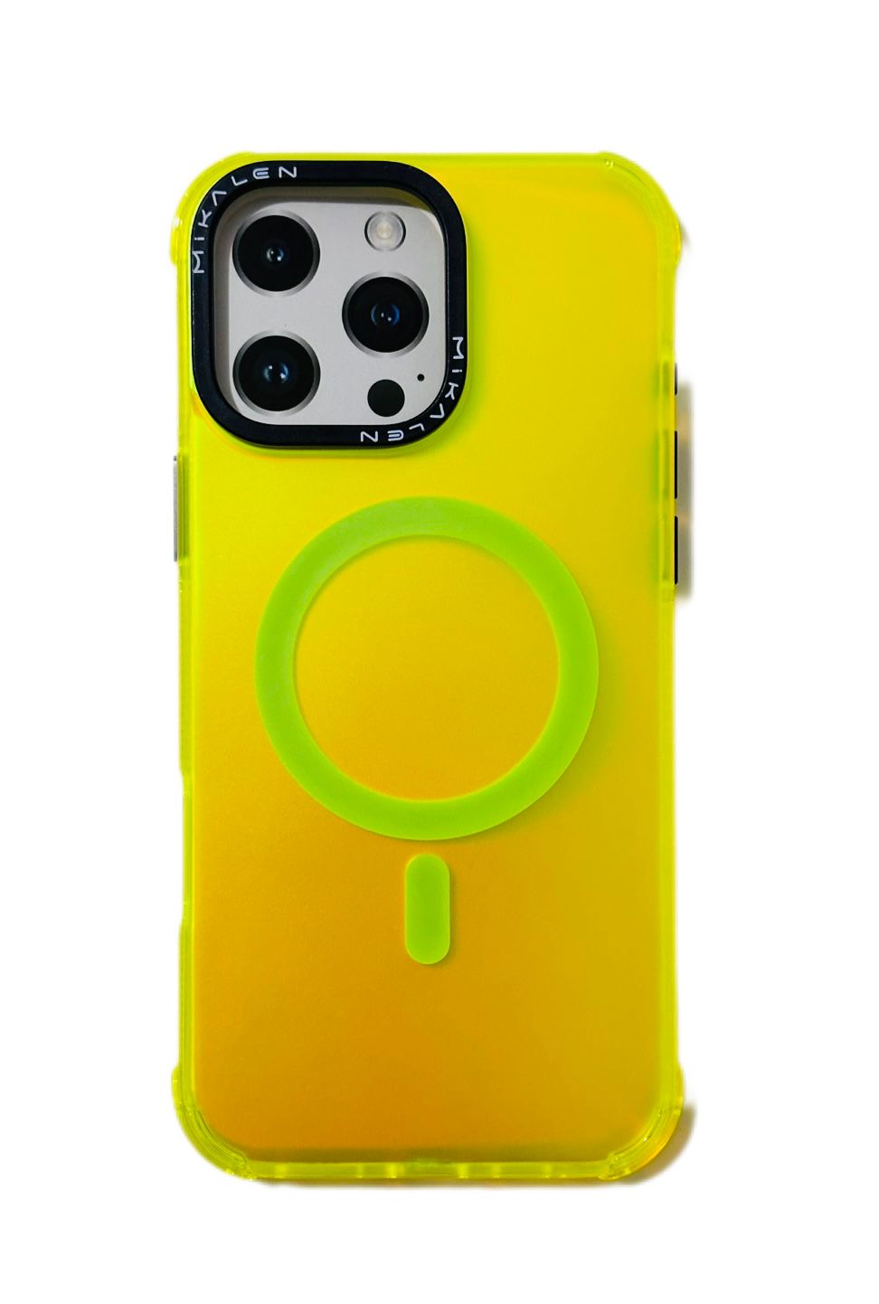 Case Mikalen Magsafe original desing transparente colorido iPhone 13/14/15 6.1