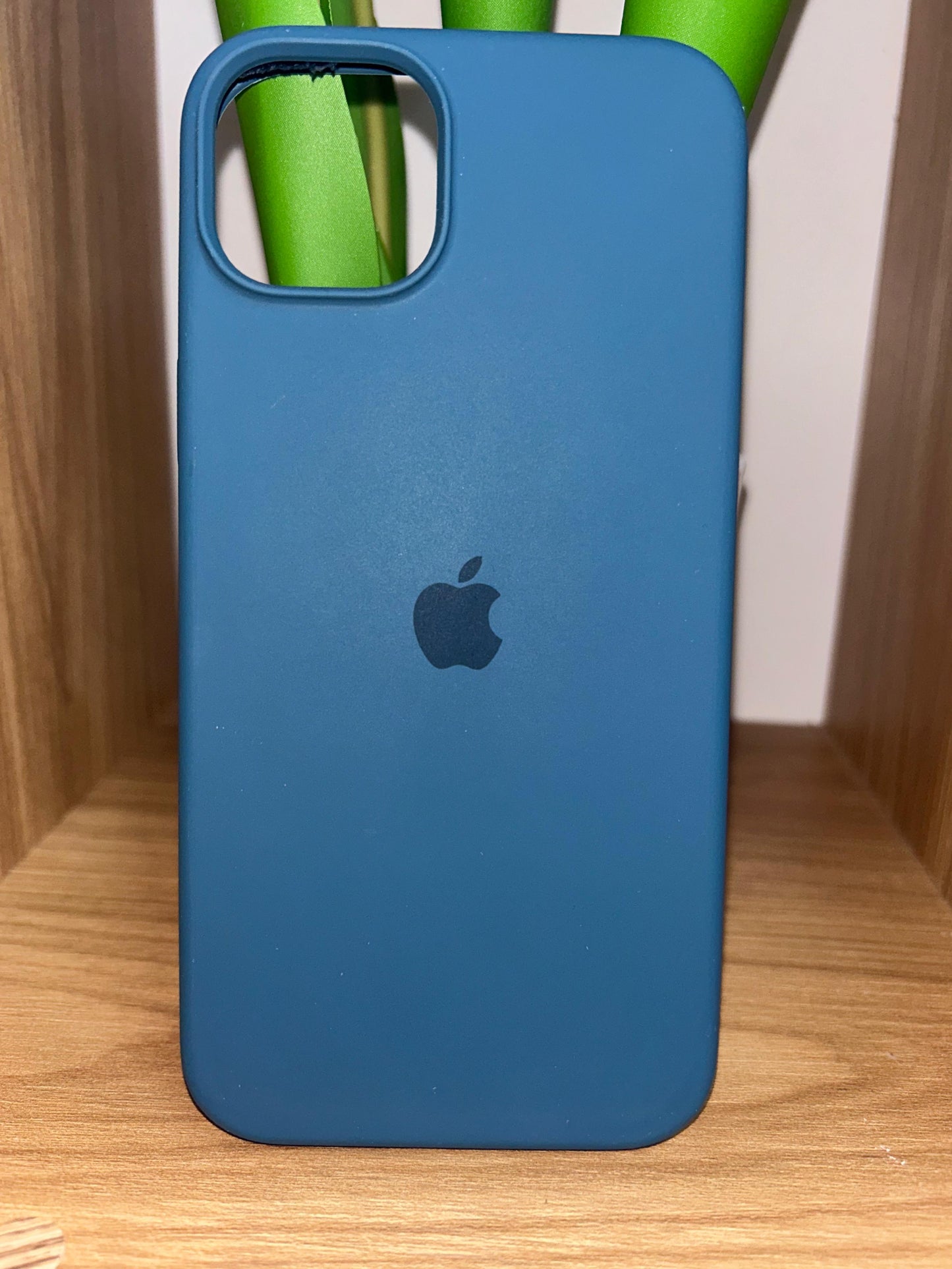 Case silicona gamuzado logo apple for iPhone 14 plus/15 plus