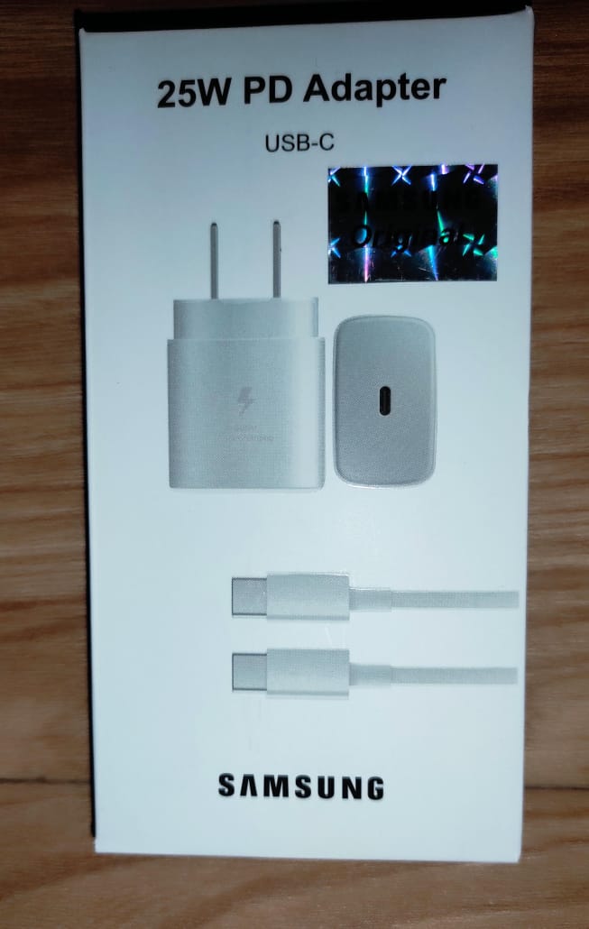 Combo Cargador type c + cable c-c Samsung 25W AAA