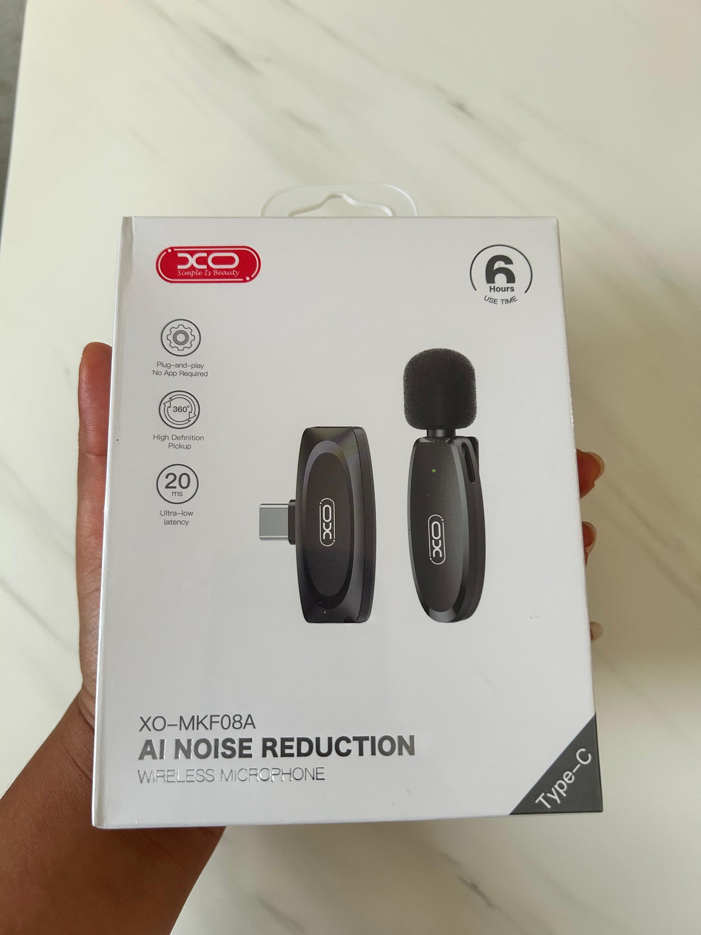 MICROFONO CON CLIP INALAMBRICO TYPE C 6H XO-MKF08A BY LDNO