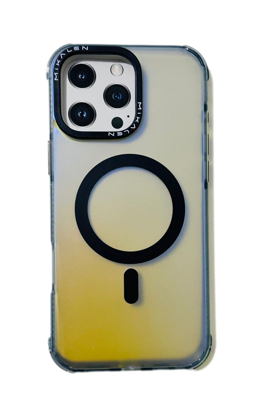 Case Mikalen Magsafe original desing transparente colorido iPhone 16 pro max