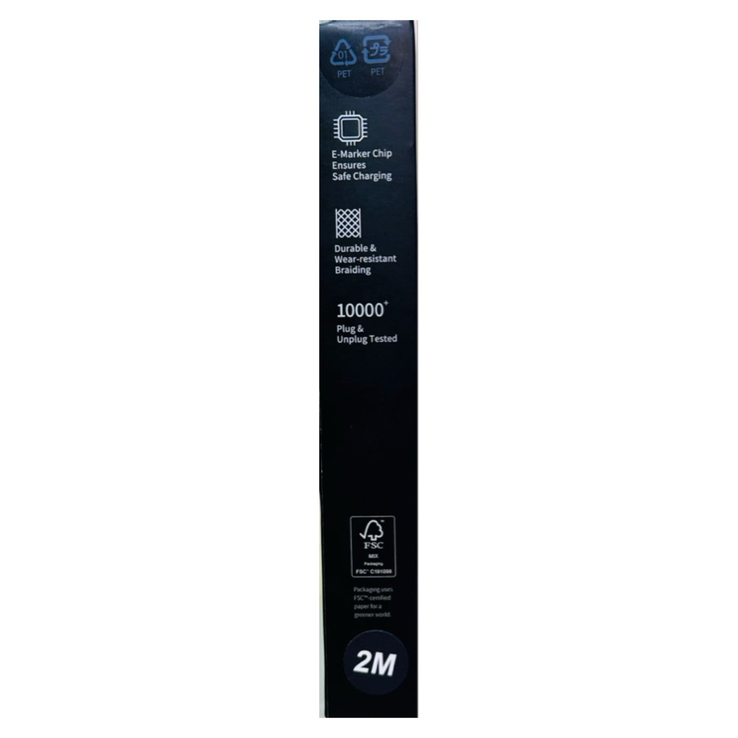 UNGREEN UNO Cable USB-C a USB-C PD 100W – 2 m