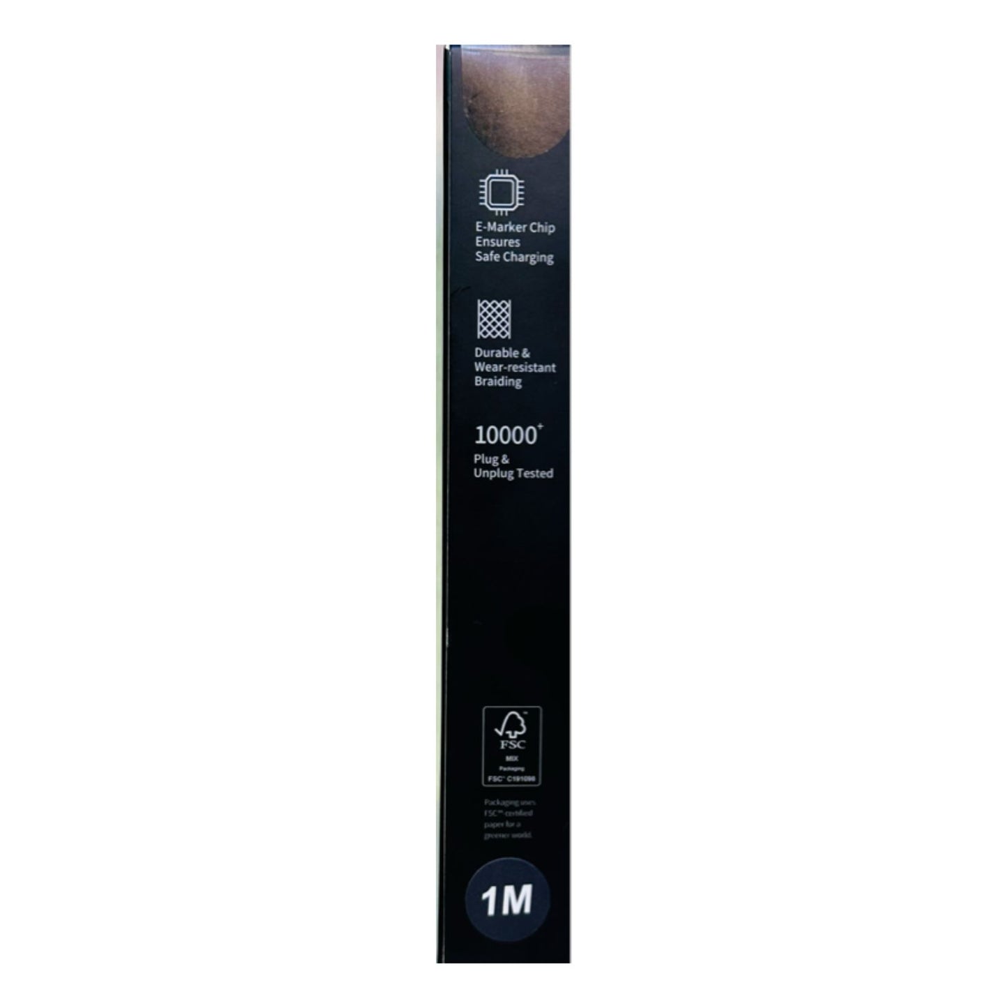 UNGREEN UNO Cable USB-C a USB-C PD 100W – 1 m