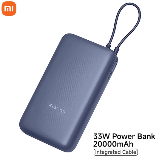 Xiaomi Power Bank 20000mAh | Carga Turbo 33W con Cable Incluido