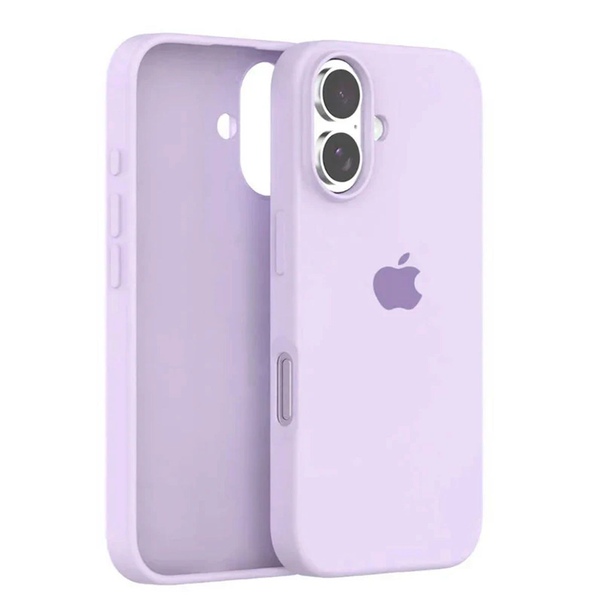 Case silicona gamuzado logo apple for iPhone 16 plus