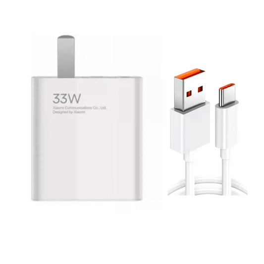 Cargador Xiaomi 33W con Cable Tipo-C a c | Carga Rápida y Segura