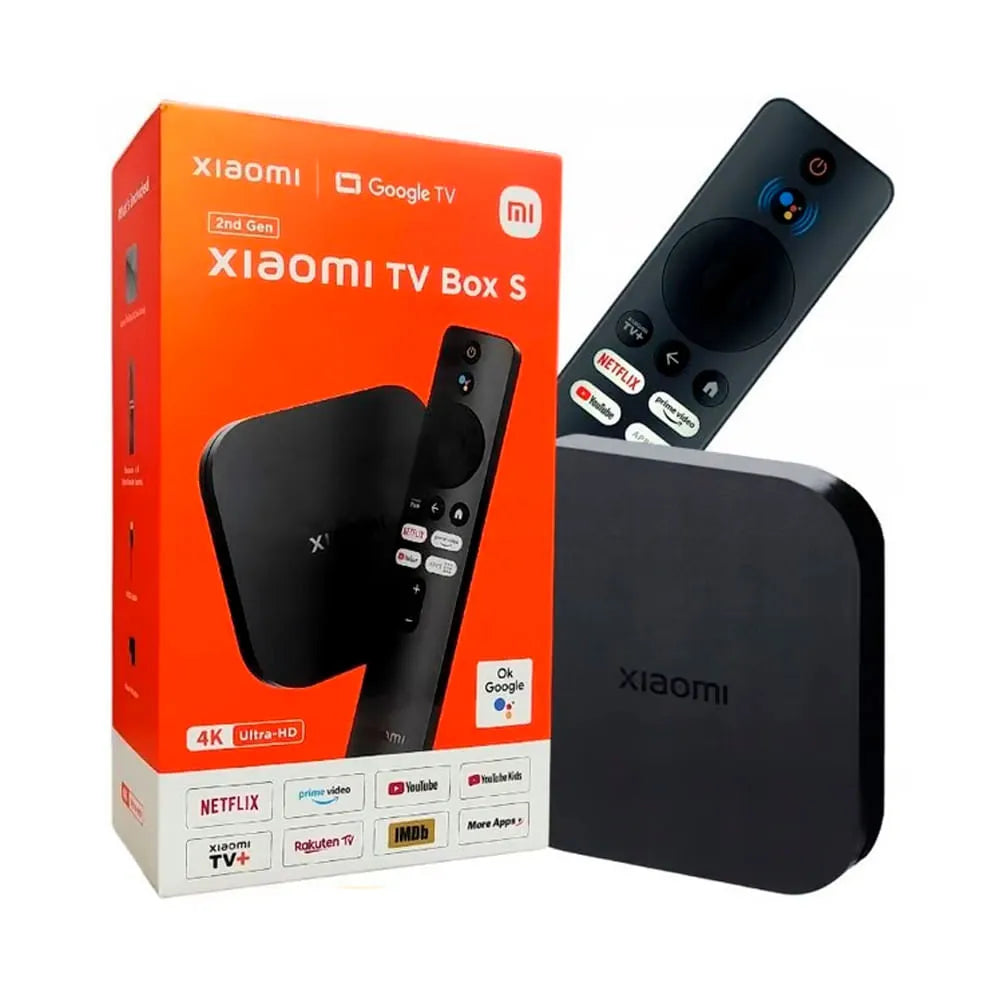 Xiaomi TV Box S 4K Ultra HD | Google TV + Control Remoto Inteligente por vox