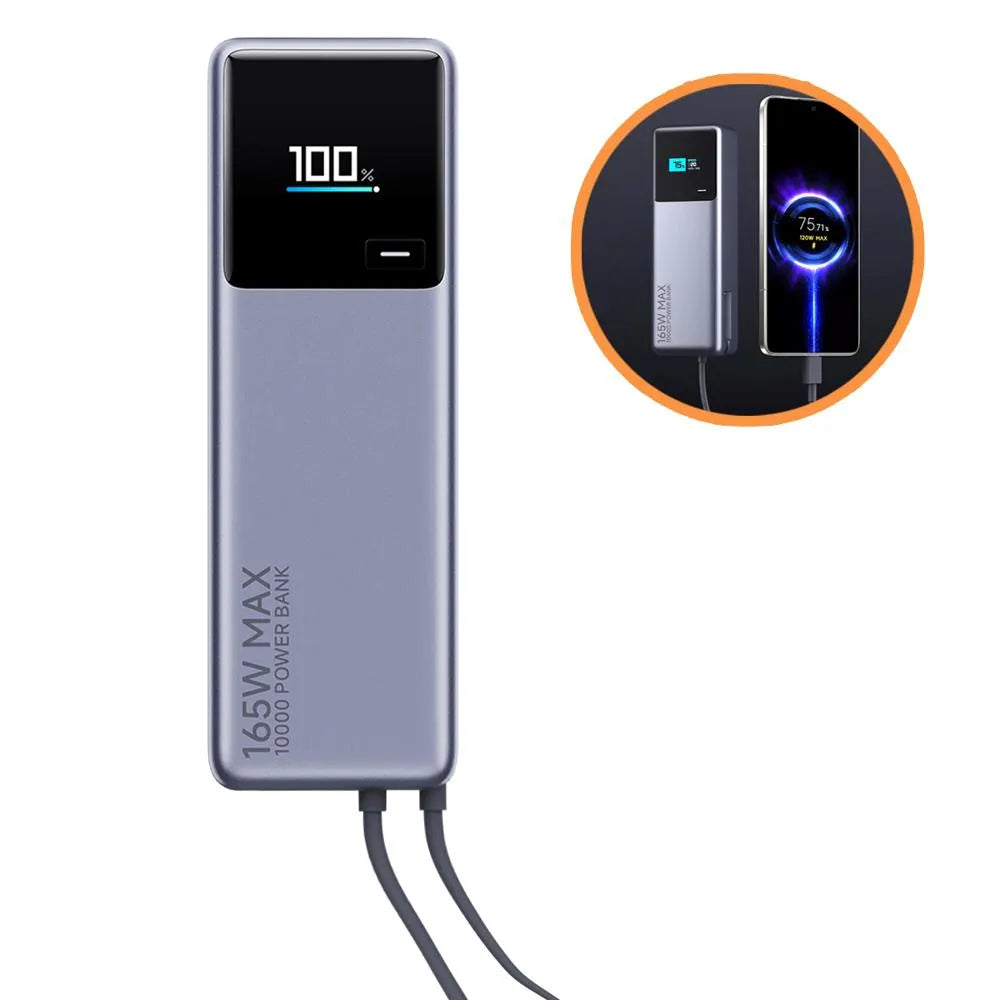 Xiaomi Power Bank 165W UltraCharge 10000mAh | Carga Turbo para Laptop, ipad, Gaming y Móvil alta gama