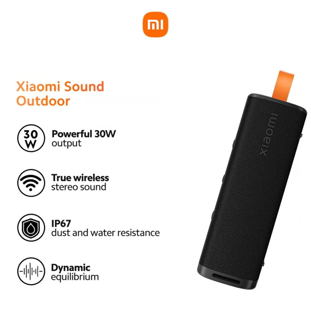 Parlante Bluetooth Xiaomi Sound Outdoor 30W | Resistente al Agua IP67 y 12h de Música