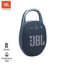 Parlante bluetooth JBL Clip 5 potencia 7W, resistente al agua IP67 - hasta 12 horas de reproducción