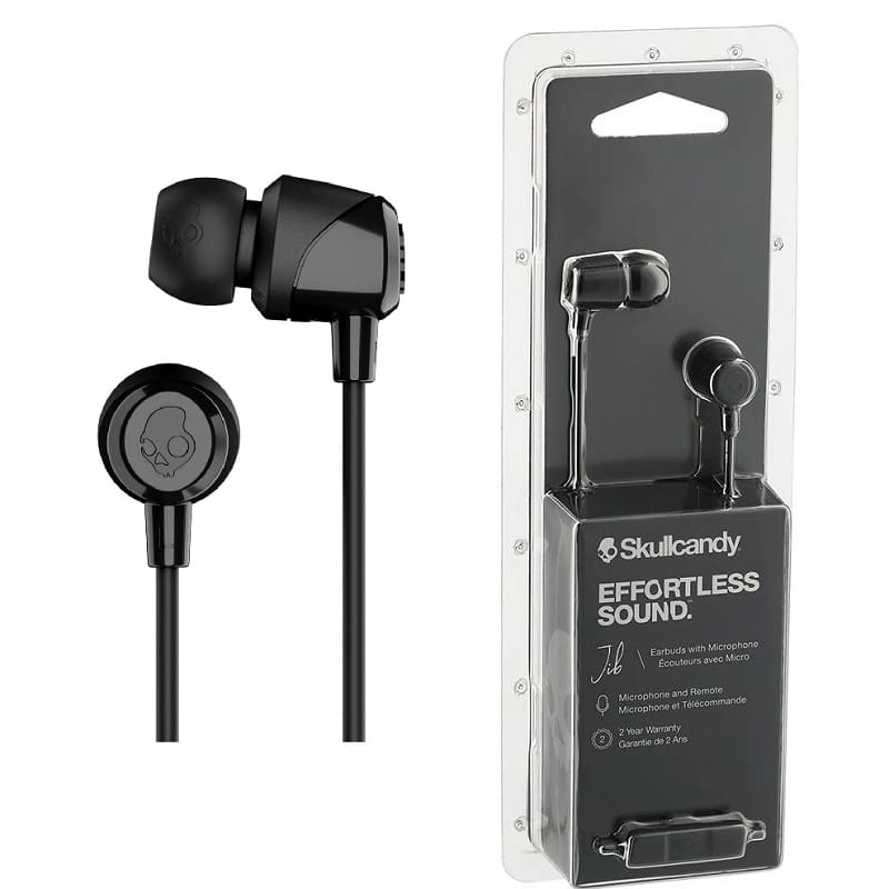 Audífonos Skullcandy Jib con Micrófono – Sonido Nítido, Diseño Compacto y Conector 3.5mm
