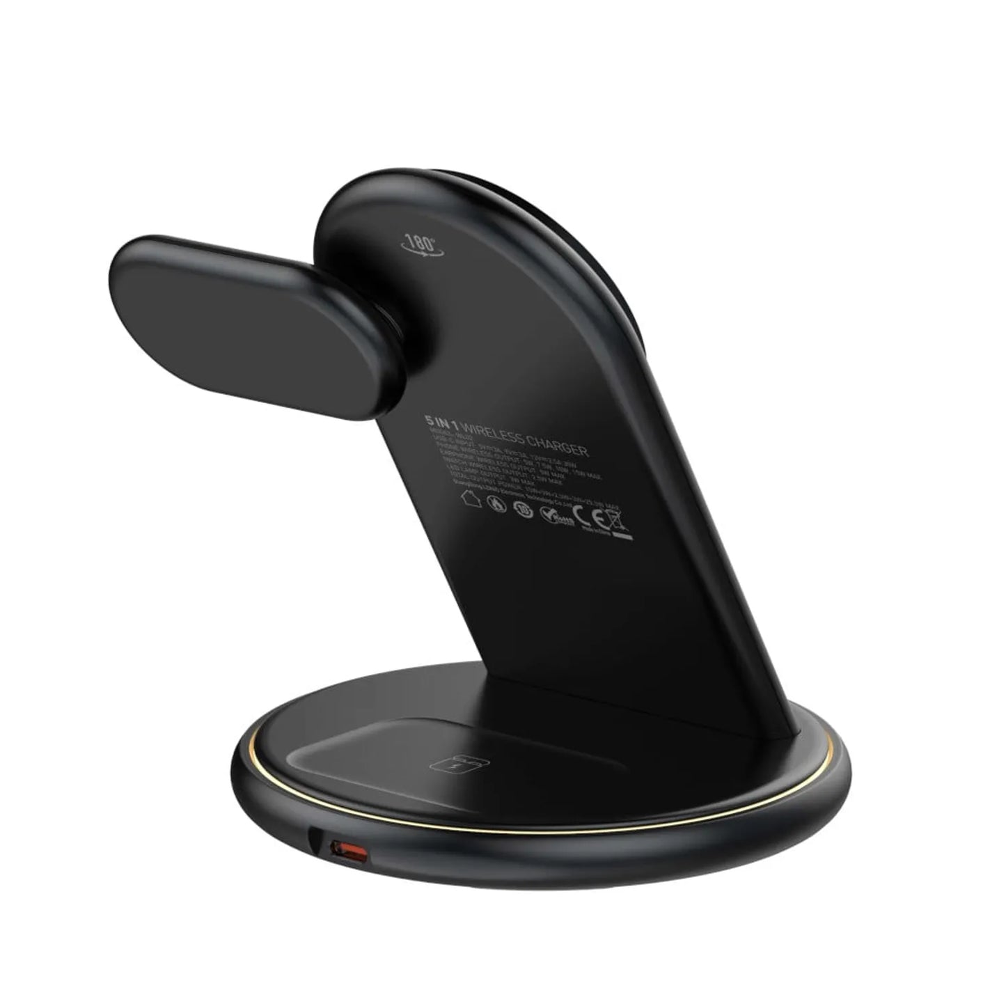CARGADOR INALÁMBRICO 5 EN 1 LDNIO WL02 | BASE DE CARGA RÁPIDA 15W PARA SMARTPHONE, SMARTWATCH Y AUDÍFONOS
