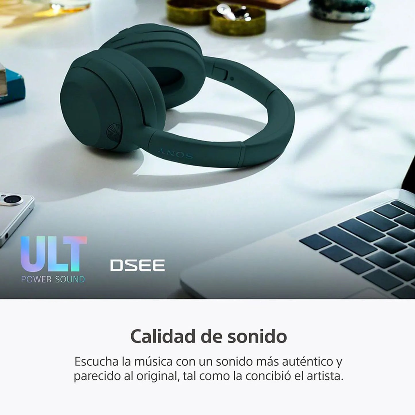 Audífonos Sony WH-ULT900N – ULT Power Sound, Cancelación de Ruido Digital, 30h de Batería, Bluetooth y Modo ULT