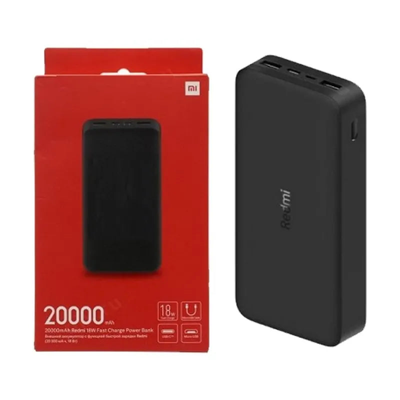 Power Bank Xiaomi 20000mAh |doble Salida + Carga Rápida 18W
