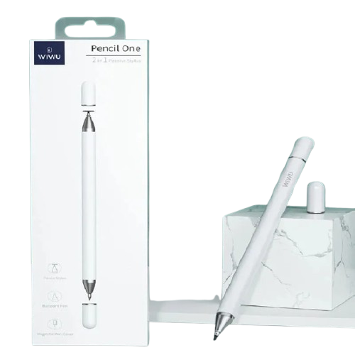 WiWU Pencil One – Lápiz Stylus 2 en 1 con Punta Táctil y Bolígrafo