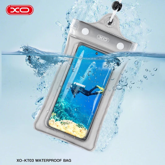 Funda Impermeable XO-KT03 para Celular | Sumergible y Táctil | Ideal para Playa, Piscina y Deportes Acuáticos