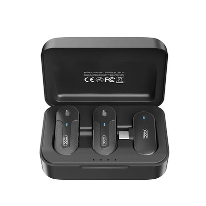 MICROFONO CON CLIP INALAMBRICO TYPE C BATERIA EXTERNA 6H XO-MKF09A BY LDNO