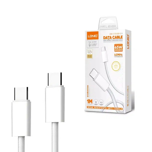 Cable LDNIO LC901C USB-C a USB-C 65W – Potencia y velocidad en tus manos