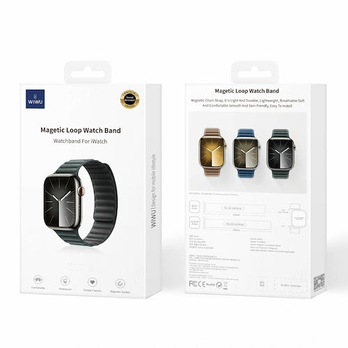 Correa WiWU Loop Magnética para Apple Watch – Suave, Ajustable y Elegante