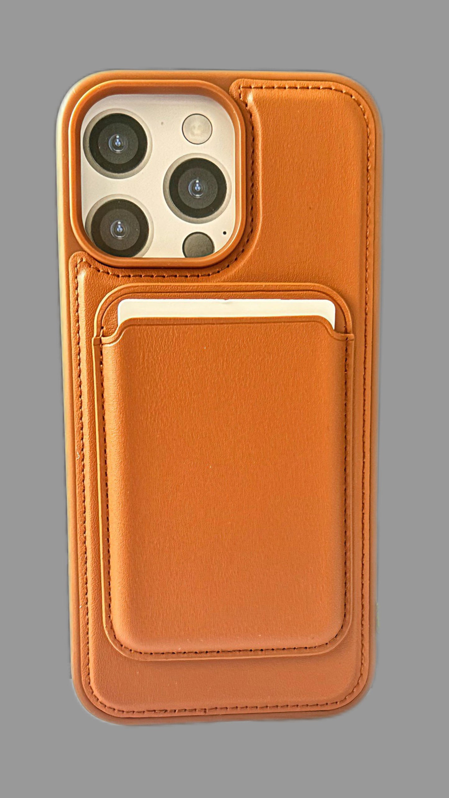 Case cuero premium con wallet iPhone 16 pro max