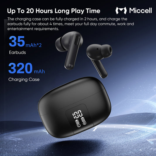 AUDIFONOS BLUETOOTH MICCEL ANC& ENC AI TRADUCTOR 143 LENGUAGE