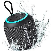 Tronsmart T7 Mini – Parlante Bluetooth Portátil 15W | 18H de Reproducción | IPX7 Impermeable | Show de Luces RGB