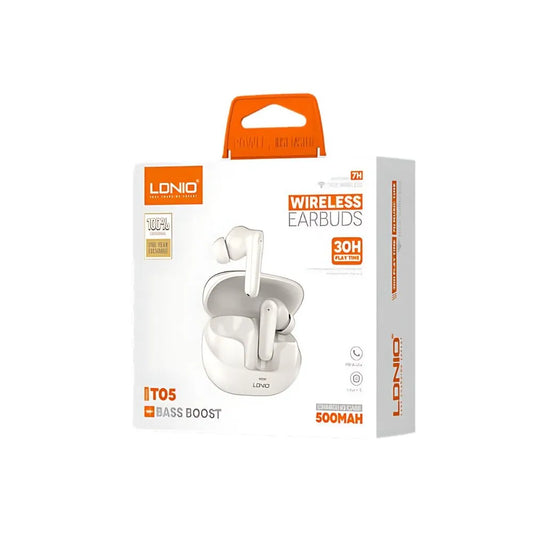 Auriculares Inalámbricos LDNIO T05 | Batería 500mAh | Sonido Bass Boost y 30h de Reproducción