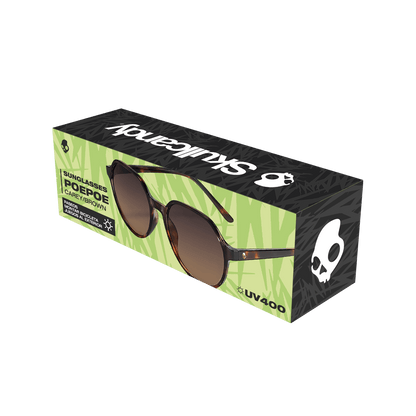 Lentes de Sol Skullcandy PoePoe Carey/Brown – Estilo Clásico con Protección UV400