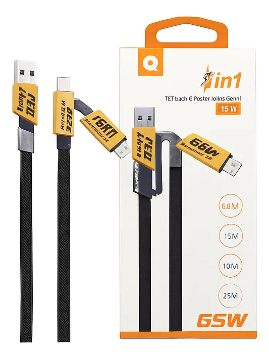 CABLE 4IN1 WUW FAST CHARGING X207 CABLE MALLA