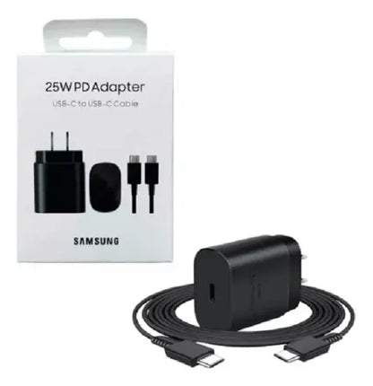 Cargador Samsung Original 25W con Cable USB-C | Carga Rápida y Segura