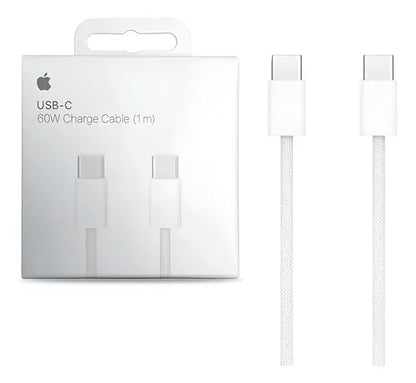 Cable USB-C a USB-C de 60W (1 metro) – Original Apple | Carga Rápida y Segura