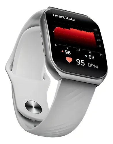 QCY Watch GS2 – 1.96″ AMOLED Curvo + Llamadas Bluetooth – IPX7 Resistente al Agua – Compatible con Android & iPhone | Hasta 14 días de Batería